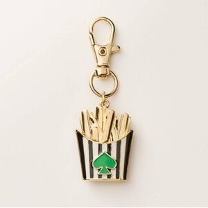 Kate Spade x Target Keychain Bag Charm Green Striped French Fries